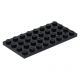 LEGO lapos elem 4x8, fekete (3035)